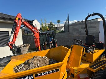 VÝKOPY BAGROM A DUMPER 3t - 4