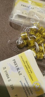Krúžky na poštové holuby - 4