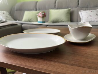 Sada omáčková misa a 2 taniere, TOP STAV - 4