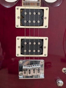 Flight Pioneer Solid Body Cherry Red Electric Ukulele - 4