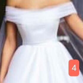 ZNÍŽENÁ CENA Svadobné šaty Žiarivá biela - 4