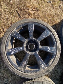 Zimný set alu + pneu OZ R18 dvojrozteč 5x100, 5x112 ET 35 - 4