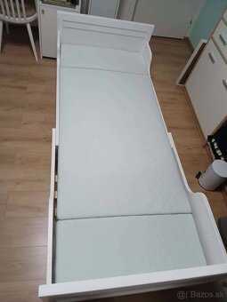 Detská posteľ rastúca s roštom a matracom (IKEA) - 4