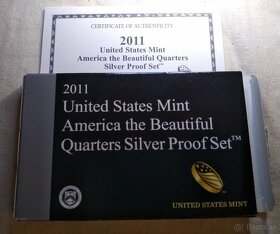 8x Strieborných proof sád "America the Beautiful" 2010-201 - 4