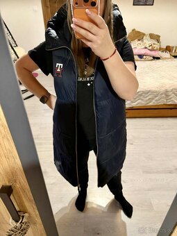 tommy hilfiger damska stylova oversized zimna vesta-bunda - 4