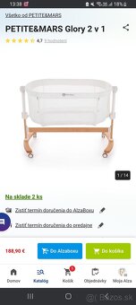 Postieľka Petit&Mars posuvná 2v1 - 4