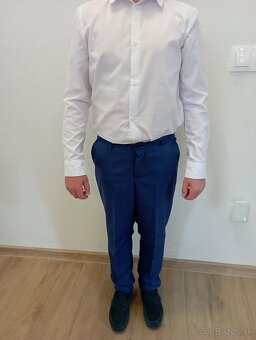 Chlapčenský oblek tmavomodrý - 4