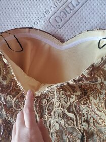 Spoločenské šaty zlaté - 4