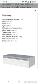 Ikea Brimnes postel - 4