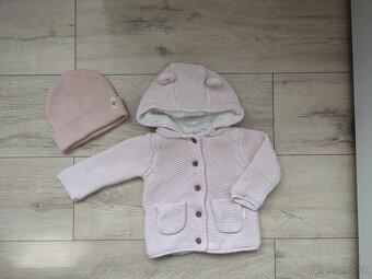 Kabátik/svetrík F&F a čiapka H&M, veľkosť 68 - 4