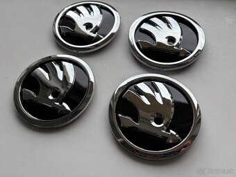 SKODA ZNAK LOGO EMBLEM 90mm 9cm - 4