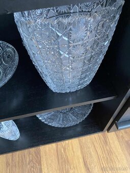 Krištáľové poháre, vázy, porcelán - 4