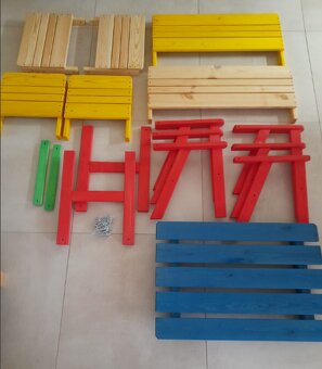 Detské drevené vonkajšie / vnútorné sedenie Dobar - 4