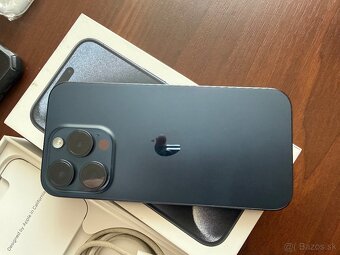 Predám Iphone 15 Pro 256GB Blue Titanium - 4