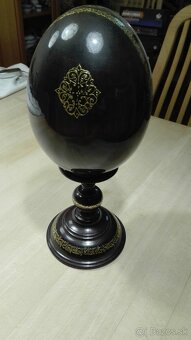 Malované, lakované, dřevěné vajíčko - passion egg - 4