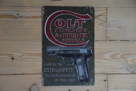 plechová cedule - Colt: Revolvers & Automatic pistols - 4