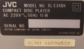 Predám CD prehrávač JVC XL-E34 - 4