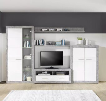 Vitrína + stolík pod TV - 4