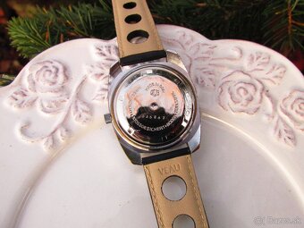 Staré pánske funkčné automat hodinky Glashutte - 4