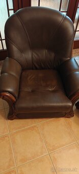 Predam kozeny gauc a 2 kresla - 4