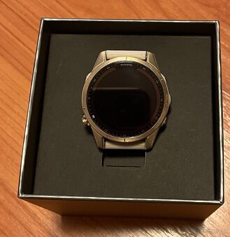 Garmin Fénix 7S Sapphire Solar – Cream Gold / Sand Silicone - 4