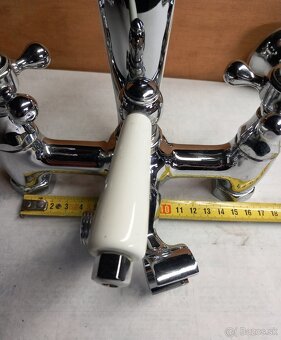 Retro vodovodná chrómová batéria - 4