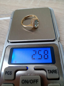Zlatý prsteň 14 k - 4