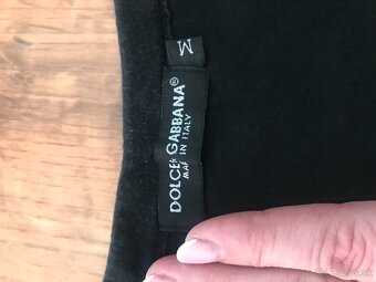 DOLCE&GABBANA originál black damske tricko M/L - 4