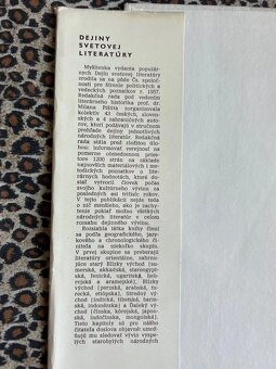 Dejiny svetovej literatúry 1 a 2 - kolektiv autorů r.1963 - 4