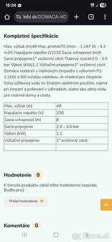 Domaca vodarnička Belumy pumpy CAM PGC 1100/50 230V 50L LEŽA - 4