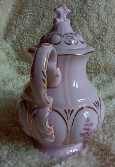 Kanvica na Kávu - Ružový Porcelán - 4