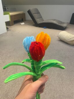 Kvety z chlpatého drôtiku - 4