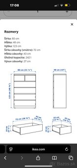 Malm komoda 80€/ks - 4