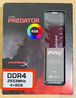 Kingston® HyperX FURY™ Predator RGB 32 GB DDR4 2933 MHz - 4