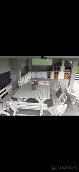 Masívne Sedenie na terasu. - 4