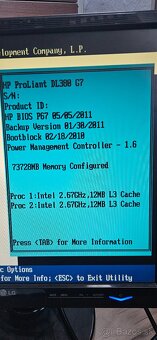 Server HP Proliant 380G7 72gb  RAM - 4