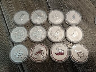 Kompletná séria mincí Lunar I 1oz. Austrália. - 4