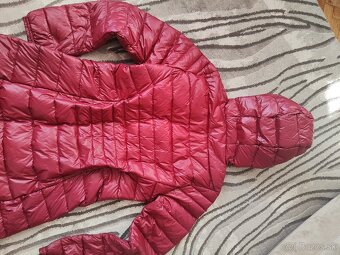 Predĺžená bunda bordová - 4