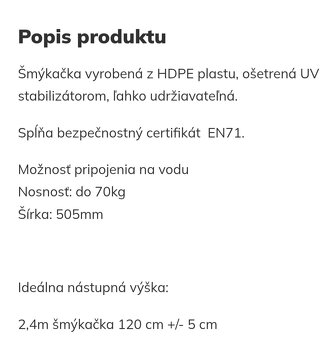 Šmýkačka 2.4m, purpurová - 4