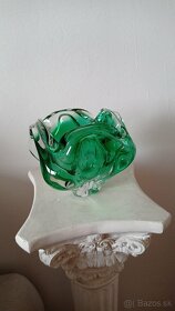 Hutné sklo váza, popolník - 4