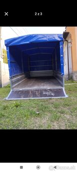 Prívesný vozík plachtový sklopný - 4