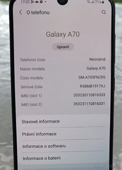 Mobilní telefon Samsung Galaxy A70 / 6GB RAM / 128GB - 4