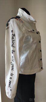 Ručne maľovaná dámska bunda - 4