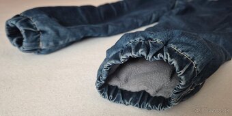 Zateplené detské rifle/nohavice 110 - 4