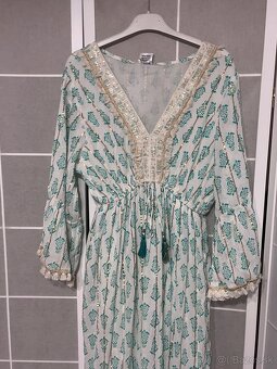 Zelené dlhé šaty - 4