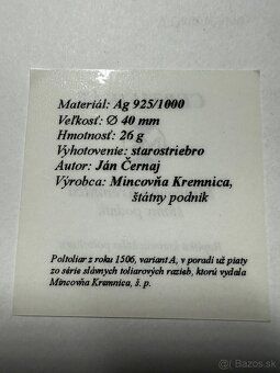 Strieborný poltoliar - 4