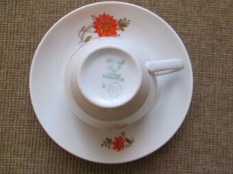 Retro kávové značené súpravy - karlovarský porcelán - 4