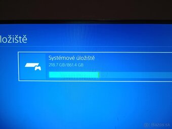 PS 4 SONY konzola, 2 originál ovládače 861 gb uložisko + hry - 4