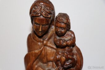 Marie a Jezulátko  soška  socha  dřevo (225H) - 4