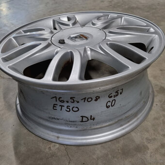 Hliníkové Renault disky 5x108 R16 6,5J ET50 - 4